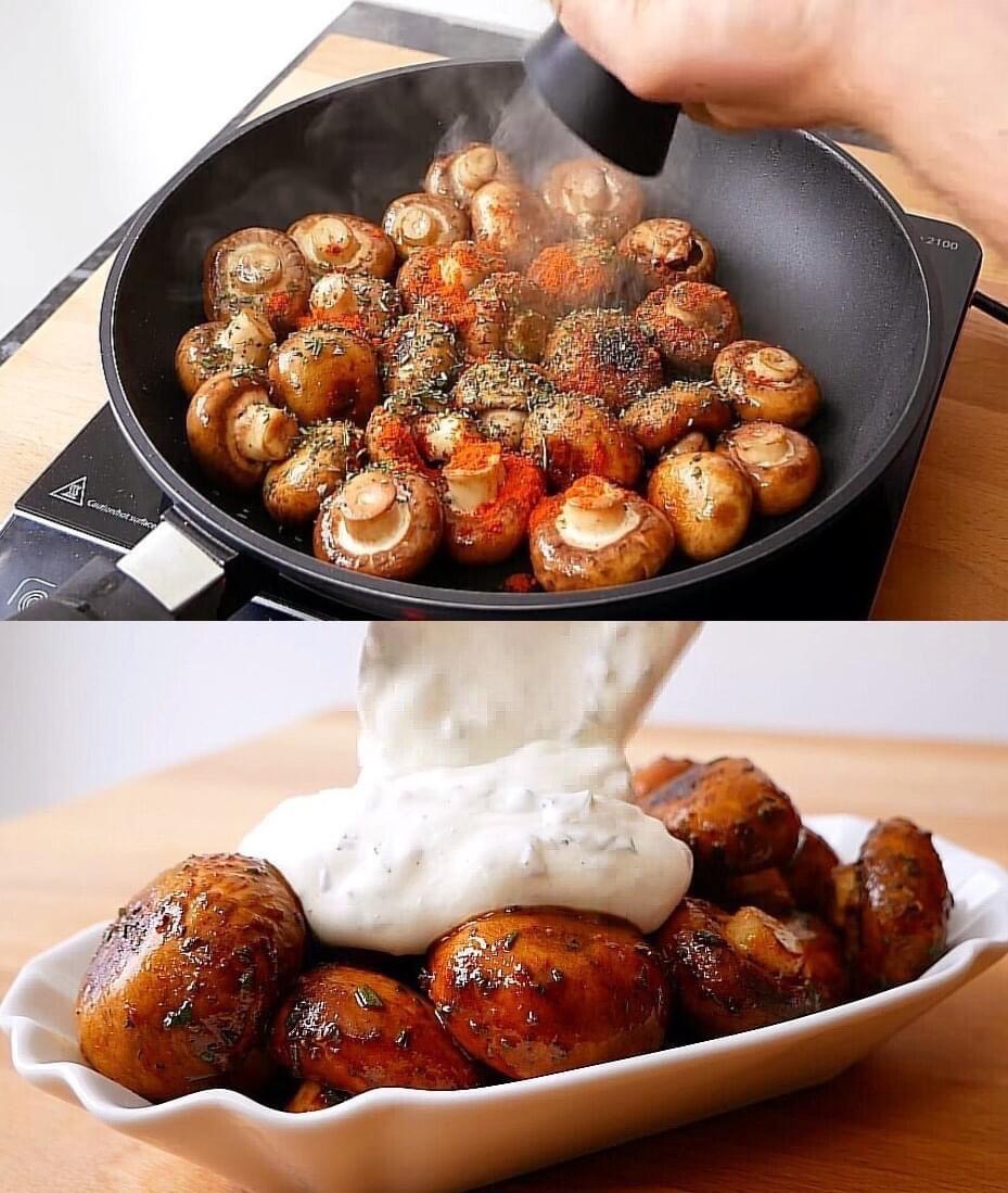 Knoblauch Champignons