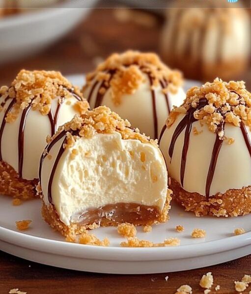 Käsekuchen Kugeln ein Blitzrezept in 10 Minuten zubereitet