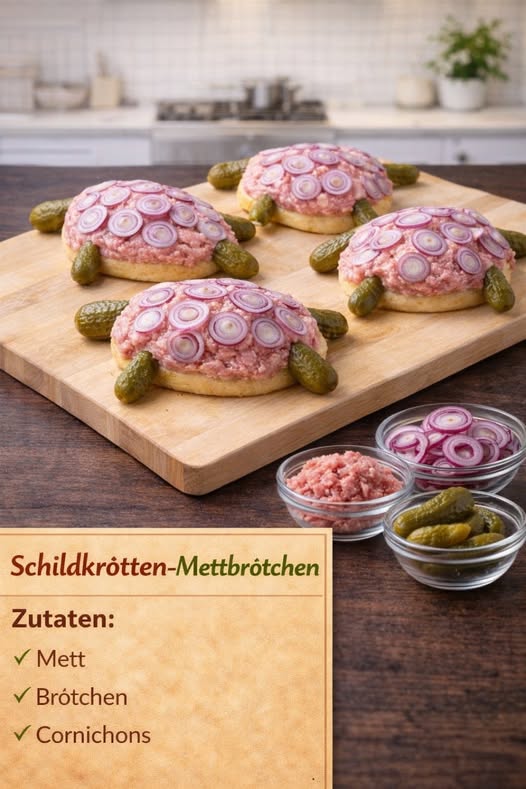 Schildkröten-Mettbrötchen